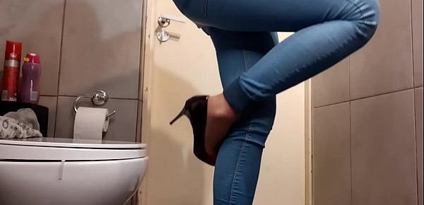  Compilation of Wetting my Jeans and pouring out from my High Heels and Pants